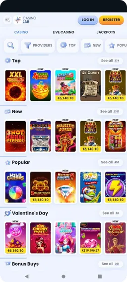 CasinoLab Account Dashboard