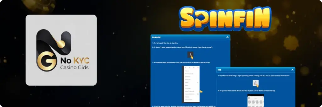 Mobiel Spelen bij Spinfin casino