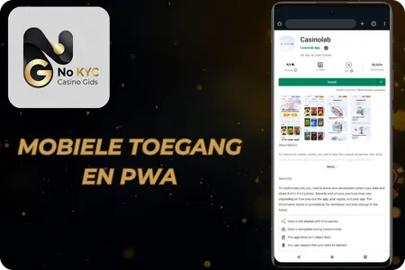 Mobiele toegang en PWA CasinoLab