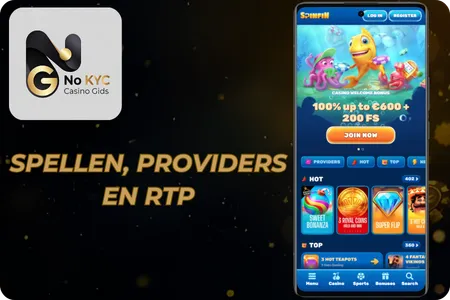 Spellen, Providers en RTP bij Spinfin