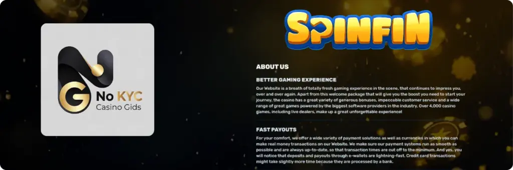Veiligheid, Licentie en Verantwoord Spelen bij Spinfin casino